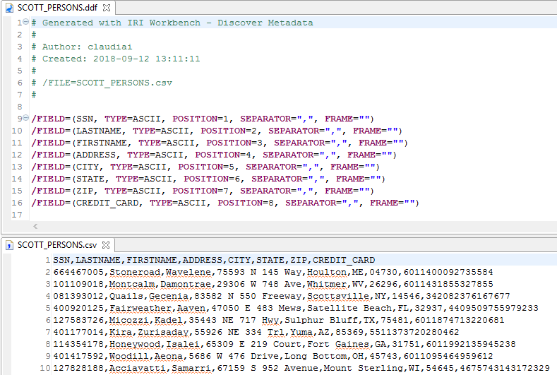 Adding Location Definitions Metadata DDF and CSV demo